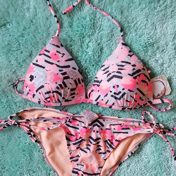 >OP> 2-Piece Pushup Halter, Side Tie String Bikini - Picture 5 of 15